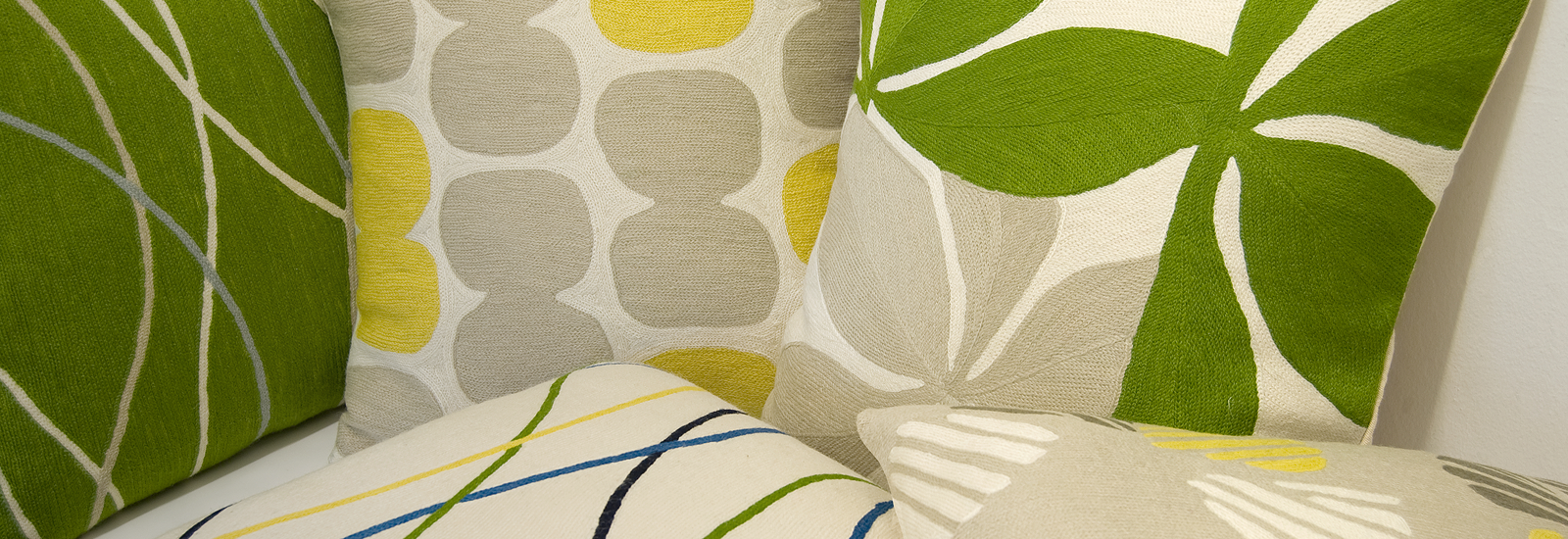 Hand-Embroidered Pillows