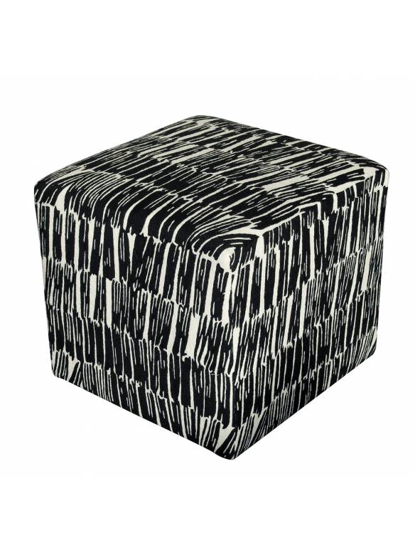 Judy Ross Textiles Hand-made Static Cube Furniture cream/black